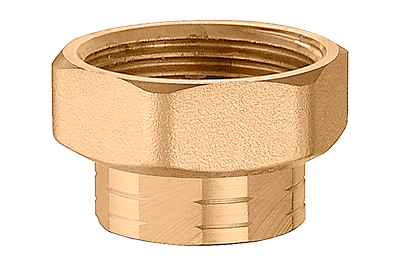Conector hembra Caleffi con tuerca y junta