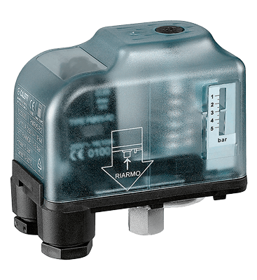 Presostato de seguridad Caleffi con rearme manual
