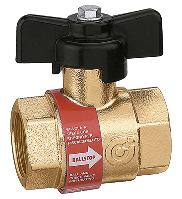 Válvula antirretorno Caleffi para instalaciones de calefacción