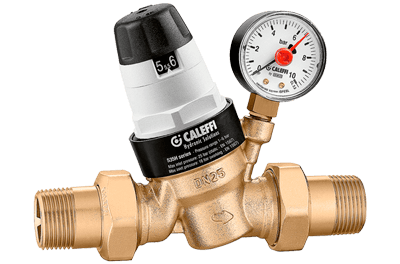 Válvula Reguladora Caleffi 5350H | Agua Caliente con Manómetro