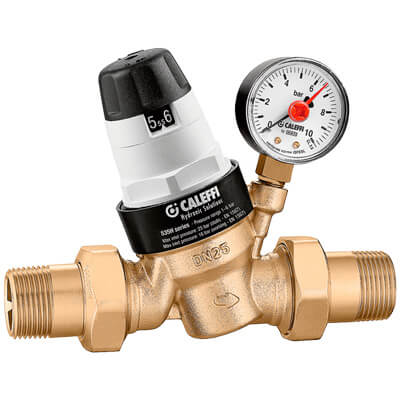 Válvula Reguladora Caleffi 5350H | Agua Caliente con Manómetro