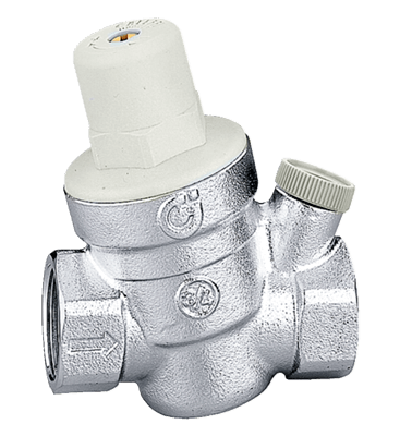 Válvula reguladora de presión Caleffi con conexión para manómetro