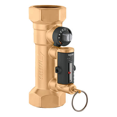 Válvula de equilibrado Caleffi con caudalímetro