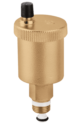 Válvula expulsora de aire Caleffi con grifo de corte automático - MINICAL