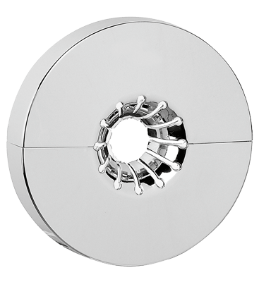 Chapetón plástico cromado Caleffi con 12 a 20 mm de diámetro