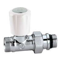 Válvula para radiador termostatizable recta Caleffi para tuberías de cobre o plásticas