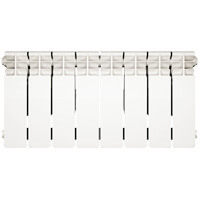 Radiador de aluminio de 8 elementos de 350mm